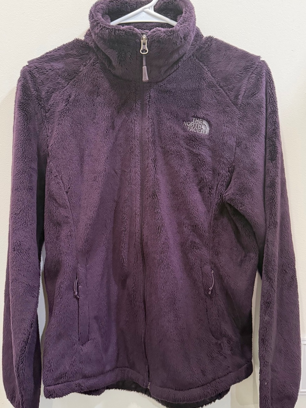 The North Face Plush Full-Zip Jacket in Deep Plum